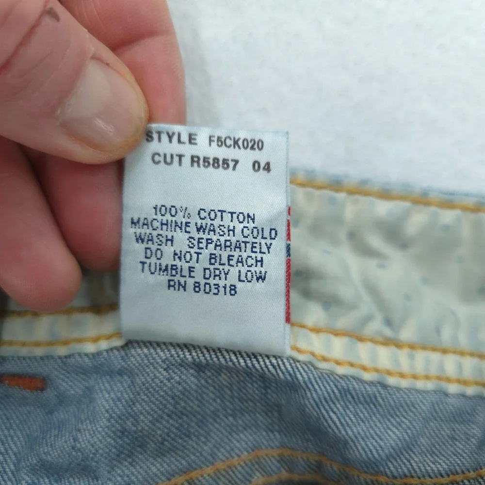 Lucky Brand Skirt Womens 8 Blue Denim Dungarees Mini Frayed Hem Y2K USA Made Raw